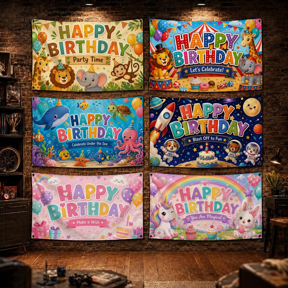 Outdoor Adventure Birthday Party - Macera Temalı Doğum Günü Partisi Bayrakları