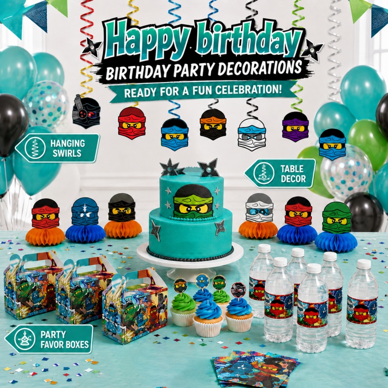 Ninja Kombinasyonu Doğum Günü  - Outdoor Adventure Birthday Party incelemesi ve fiyatı